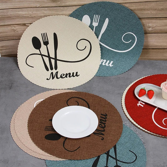 6pcs Set Round Table Mats