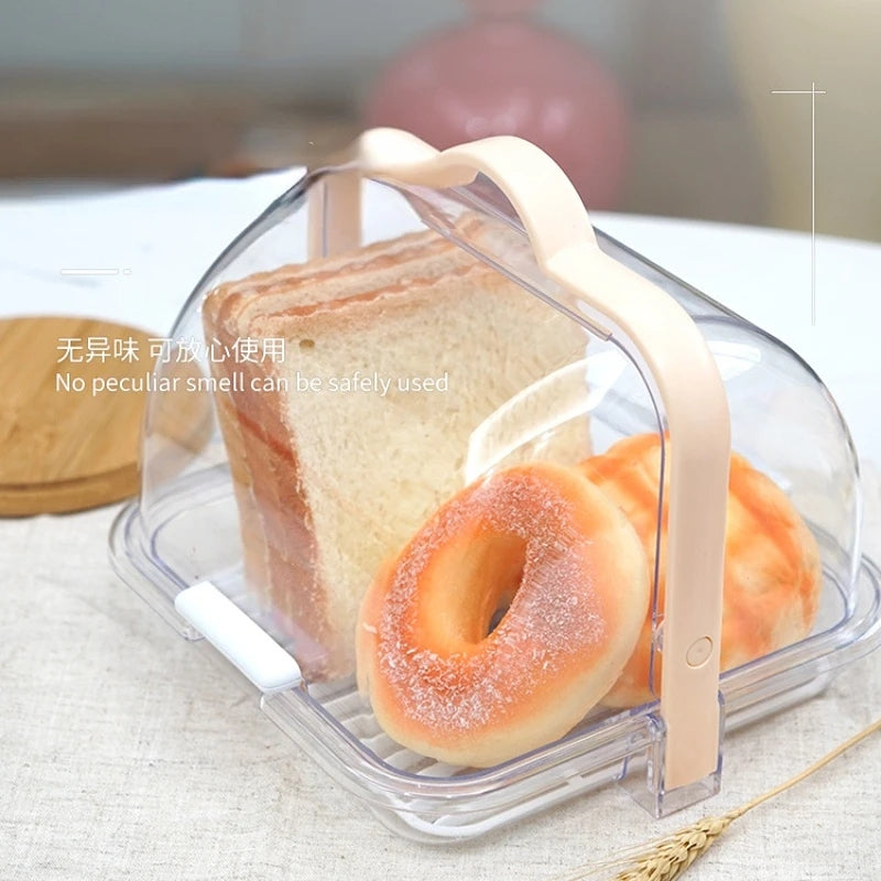 Portable Bread Storage Box with Roll Up Lid