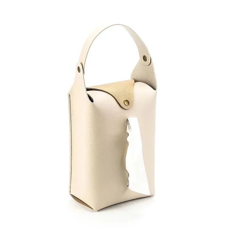 PU leather napkin tissue Holder