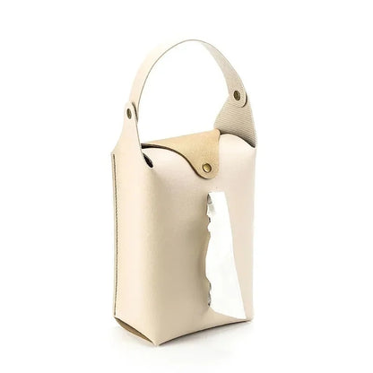 PU leather napkin tissue Holder