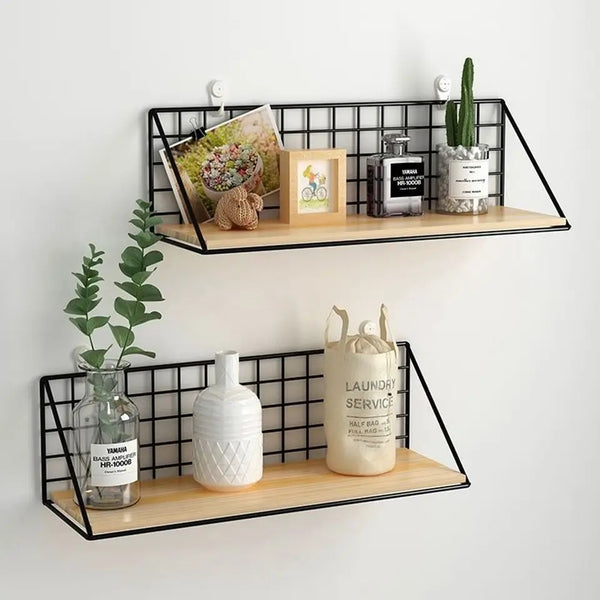 Wooden Spice Rack and Wall Mounted Organizer