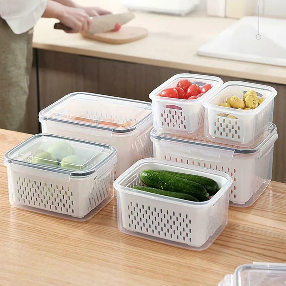 3pc Fridge Organizer Containers