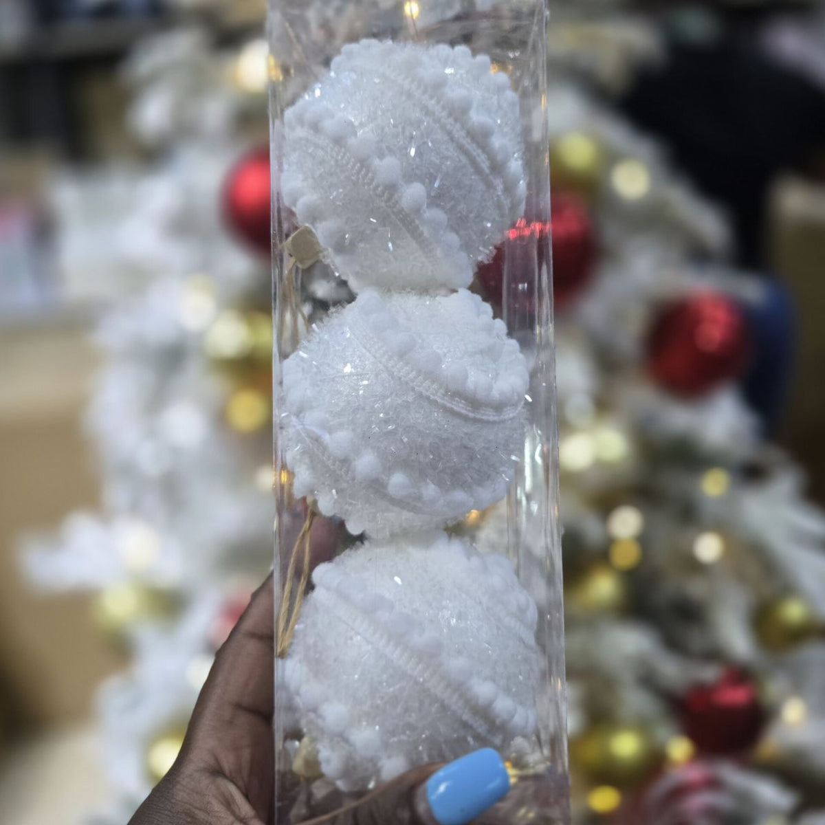 8Cm Christmas Baubles Set