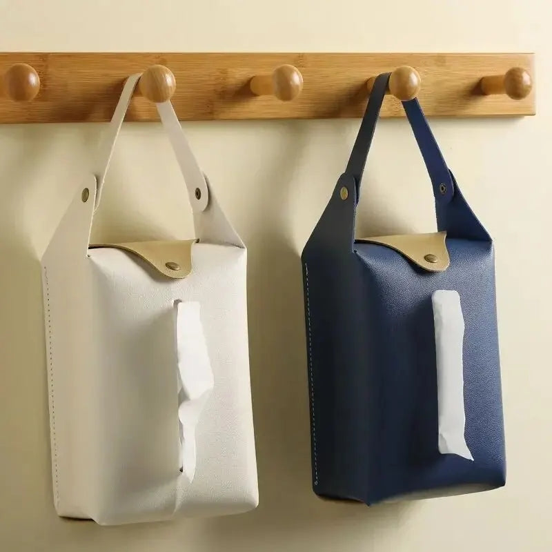PU leather napkin tissue Holder