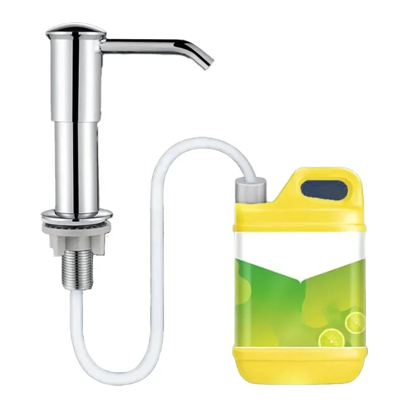 Kitchen soap dispensing pump with 100cm pipe