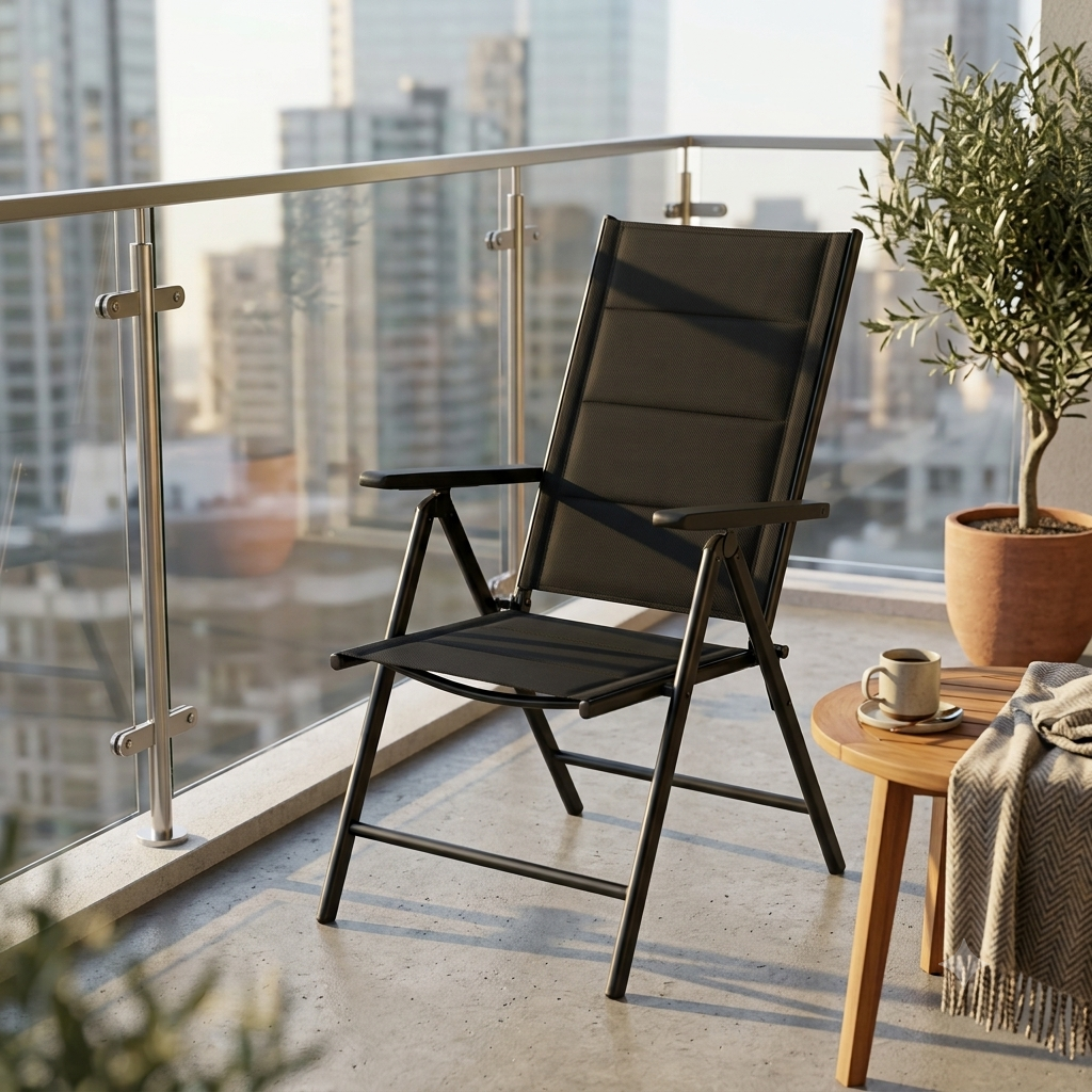 Black Outdoor Lounge Chair in Nairobi Gem Home 