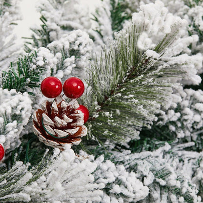 Christmas Snow Scenery Plush Rattan Garland Holiday Home Decor