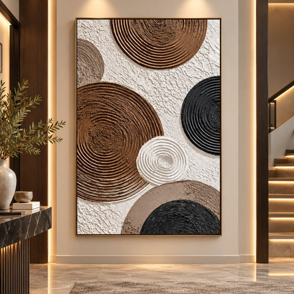 Contemporary MultiTone Abstract Wall Art