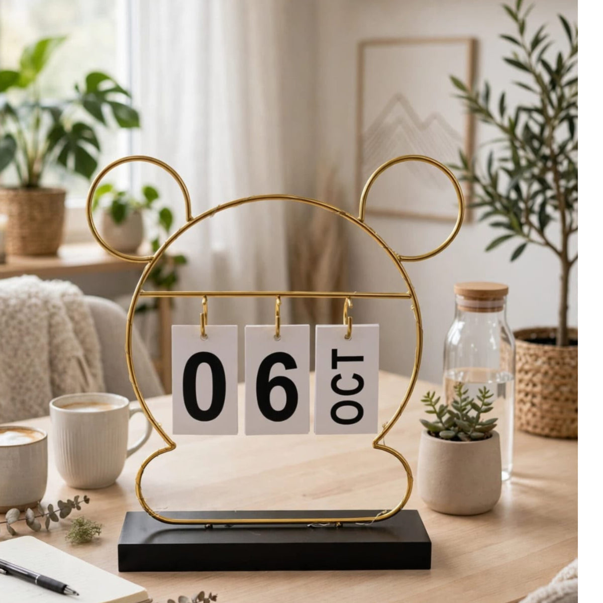 Cute Gold Calendar