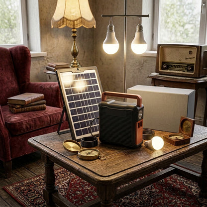EP-395 Solar System with 3 Bulbs, Radio, and Bluetooth Speaker in Nairobi Gem Home Accesories