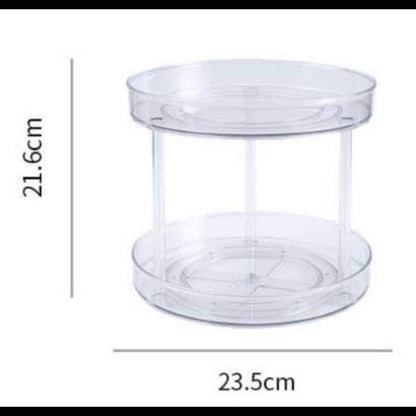 3pc Acrylic lazy Susan rotating tray