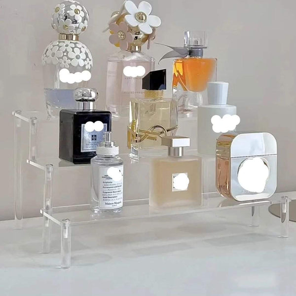 3-Tier Multifunctional Clear Acrylic Display Stand and Organizer