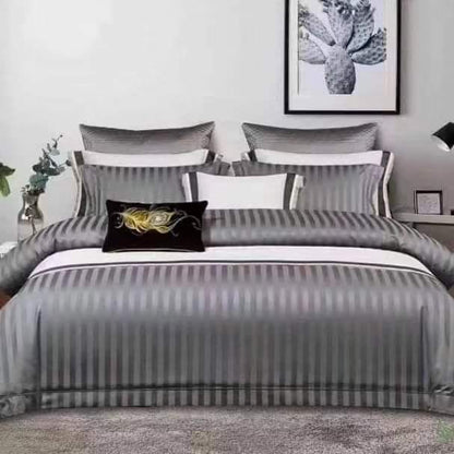 7*8/8*8 Stripped bedsheets BlackNov