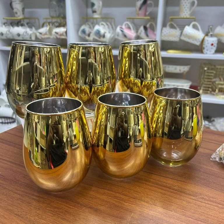 Stainless Glasses 6pc