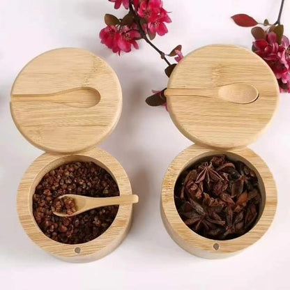 Bamboo sugar spice tin