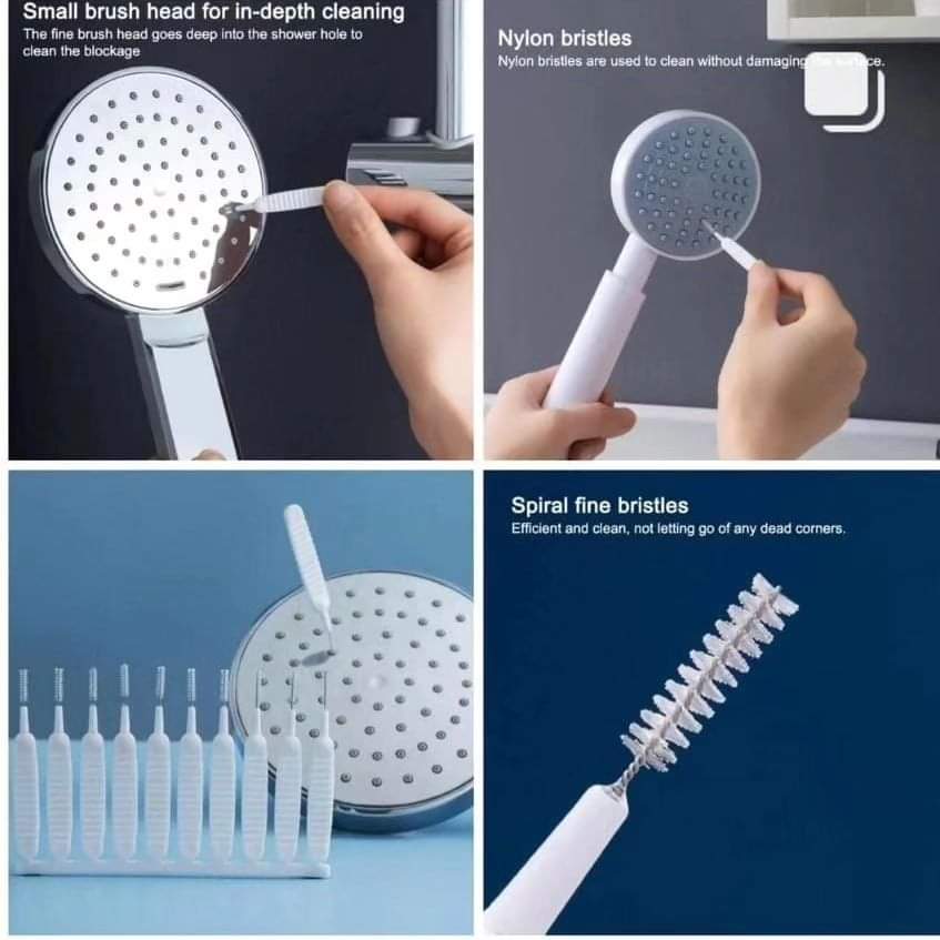 Small 10pc Shower cleaner brushes/gap cleaner