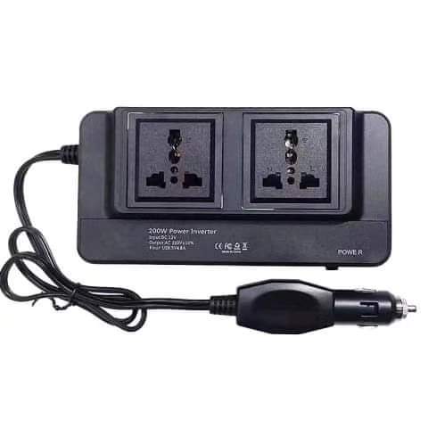 Car multi charger inverter dc to ac 2 sockets +4 USB port