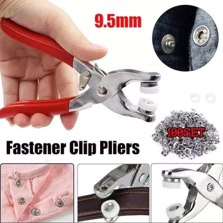 100pc snup buttons+pliers