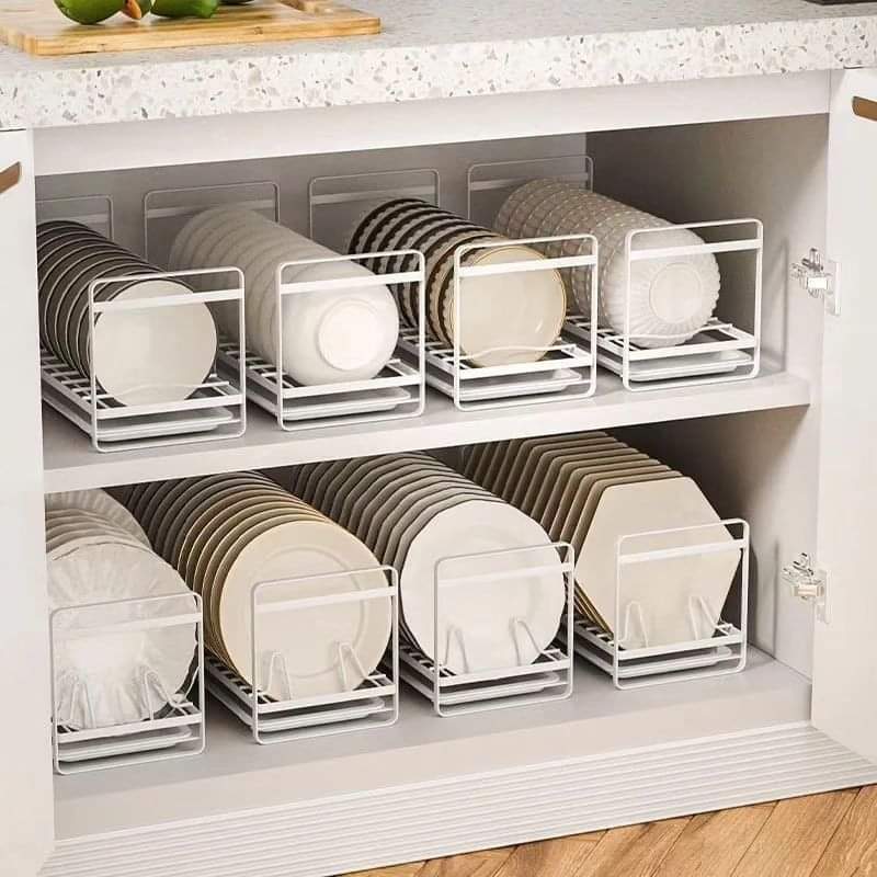 Metallic plate rack