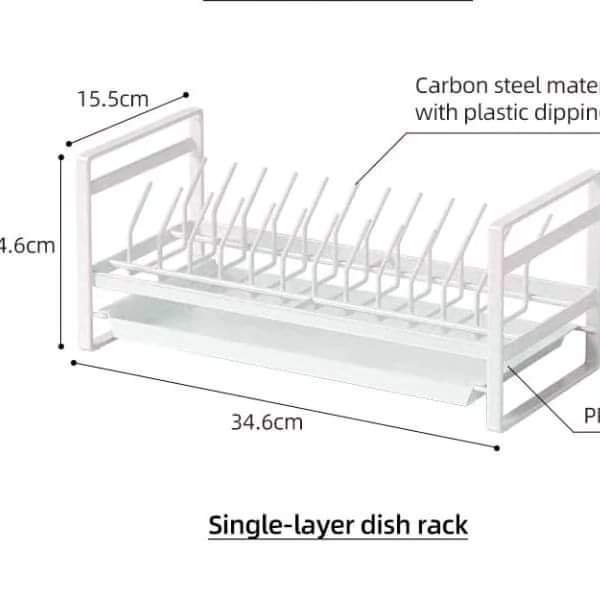 Metallic plate rack