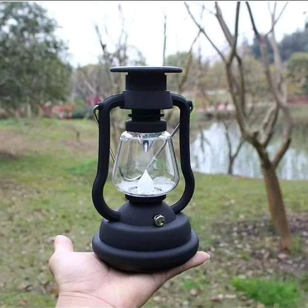 Three in One Solar Rechargeable Manual Lantern Lamp