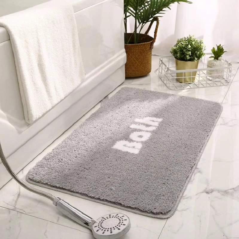 Fluffy anti-slip absorbent mat