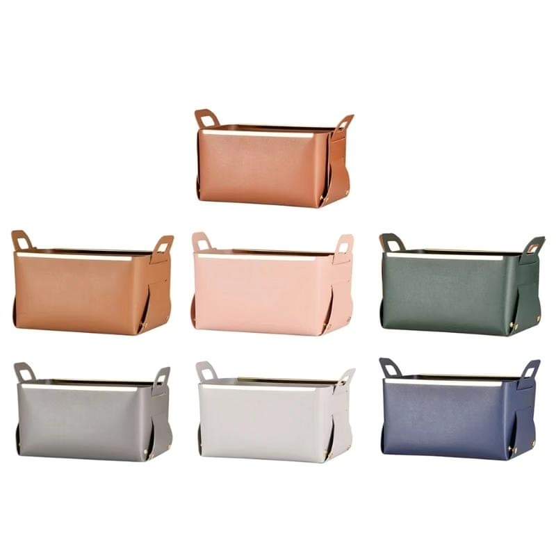 Pu leather storage organizer