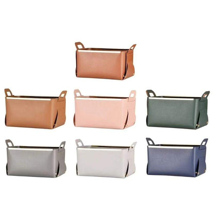 Pu leather storage organizer