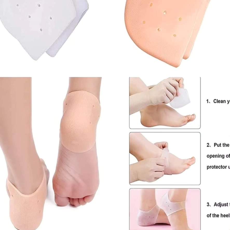 Silicone moisture gel socks