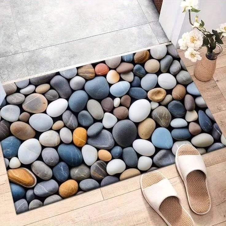 Absorbent Bath stone themed mats