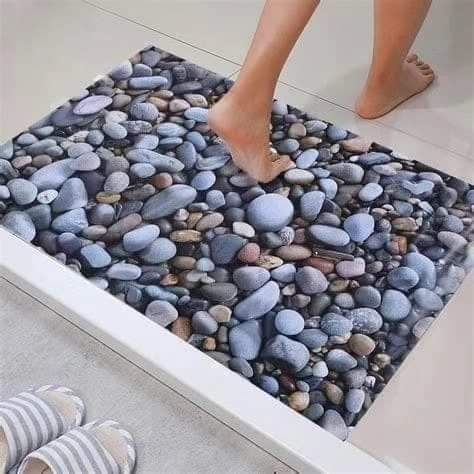 Absorbent Bath stone themed mats