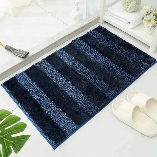 Chenille bathroom mats