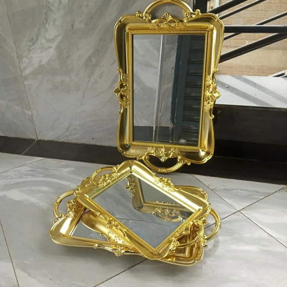 Plastic mirror tray