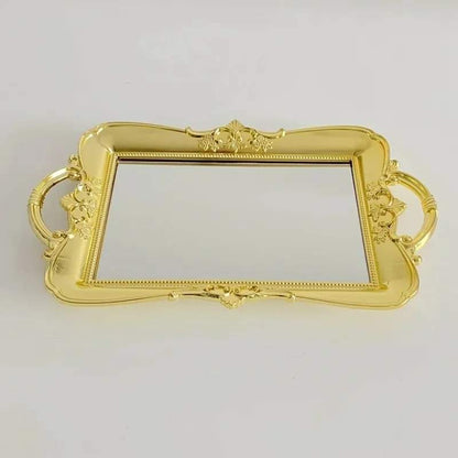 Plastic mirror tray