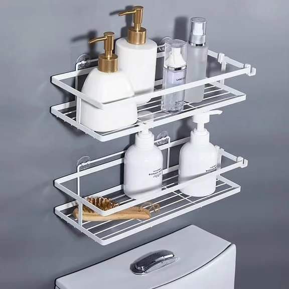 2 Pcs Rectangular Bathroom Shower caddy