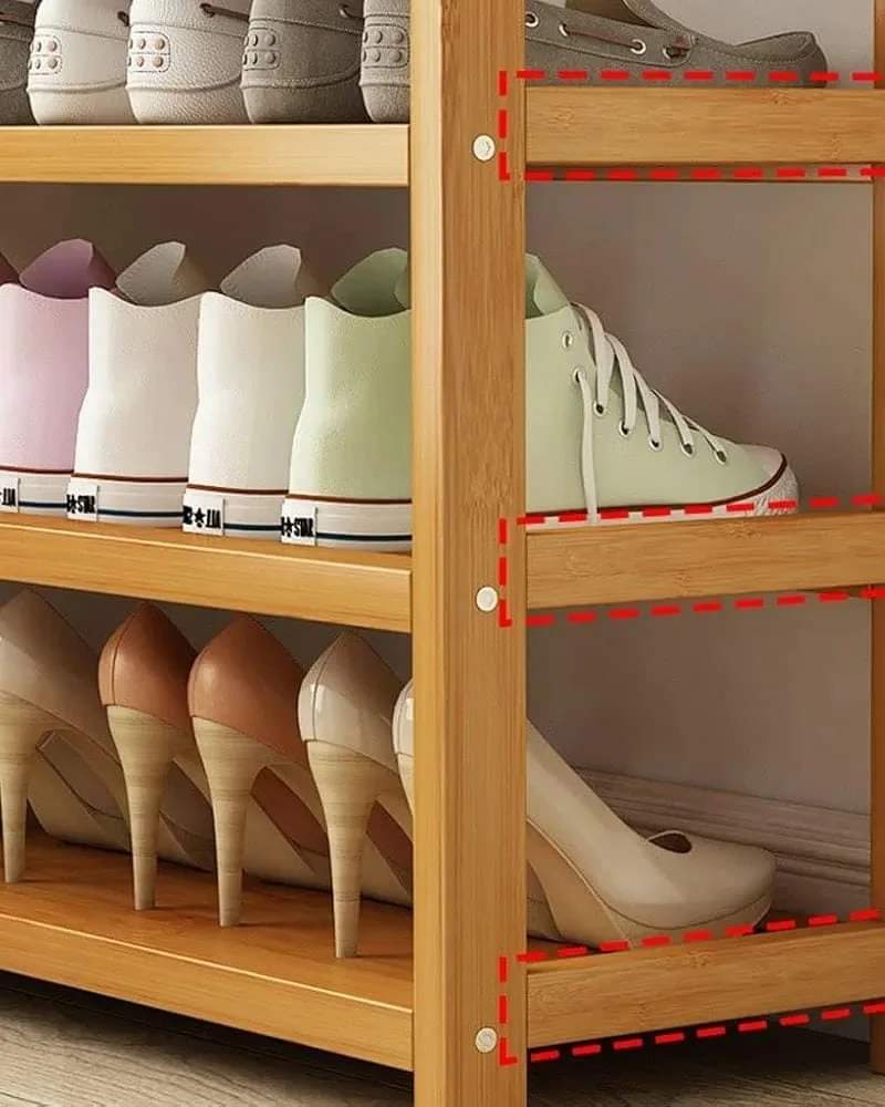 6 Layer Bamboo Shoe Rack