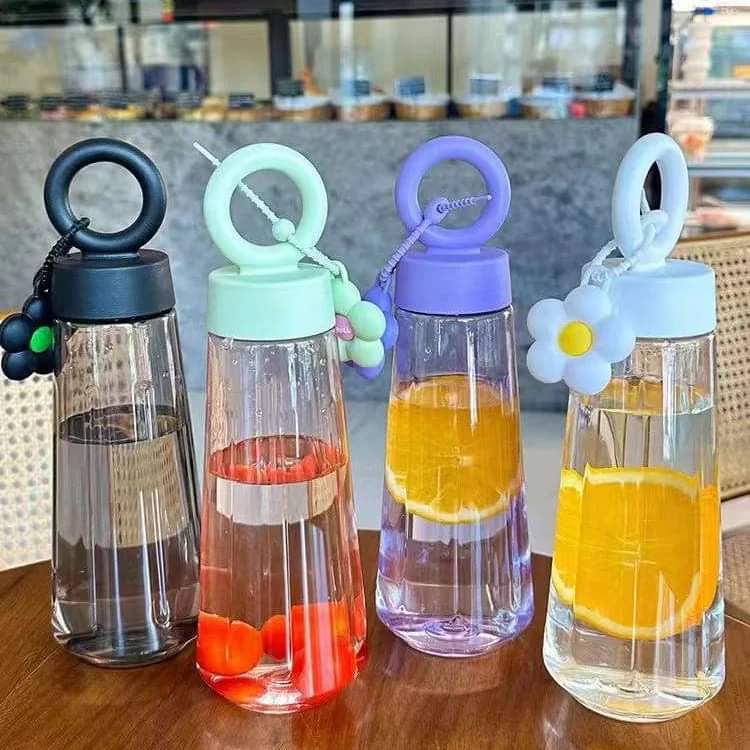 Silicon handle water bottle