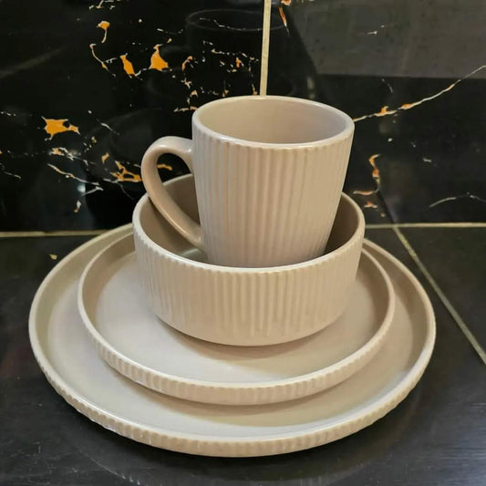 24pcs striped Ceramic Dinner Set