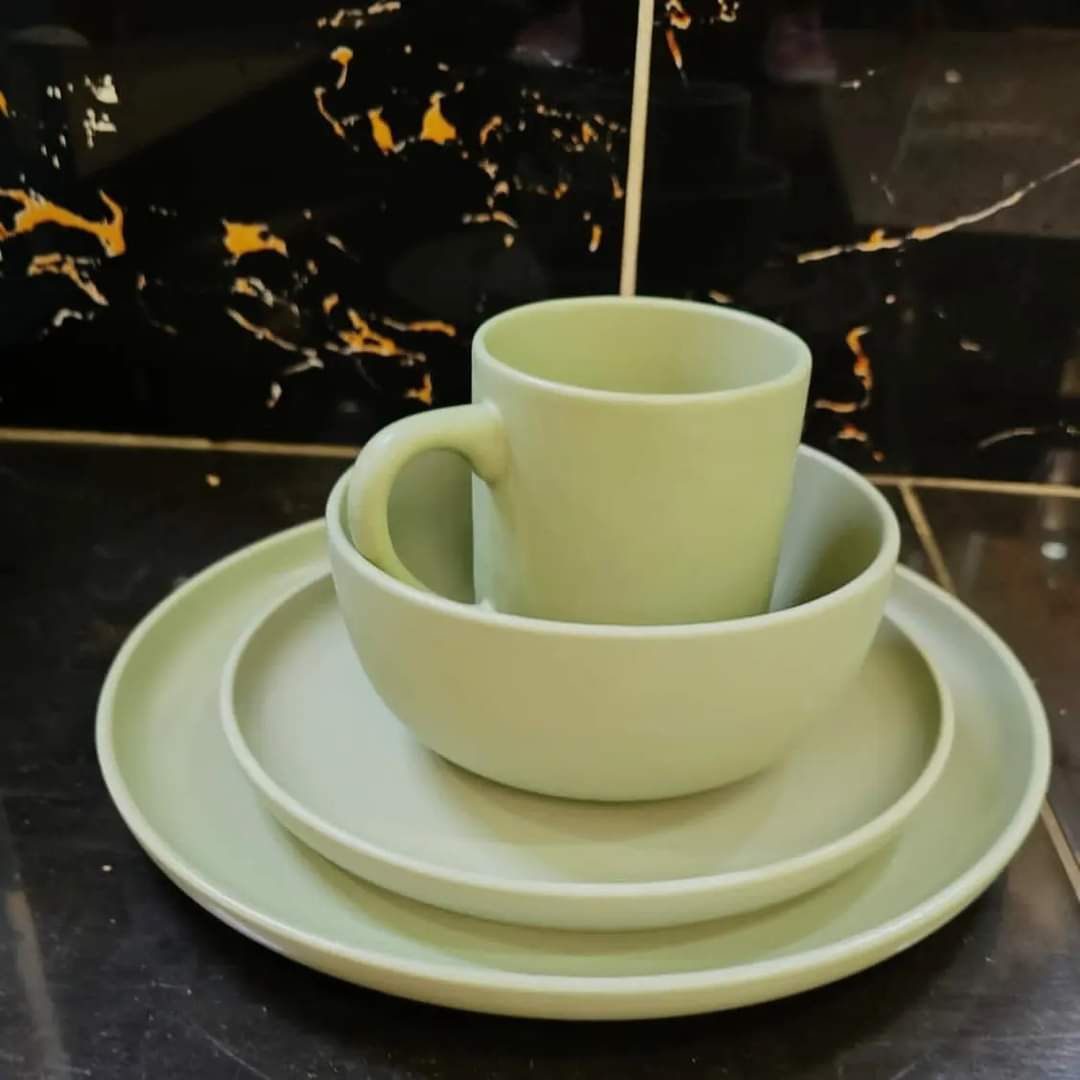 24pc Smooth Ceramic Dinner Set