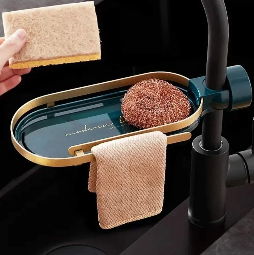 Faucet kitchen shower caddy