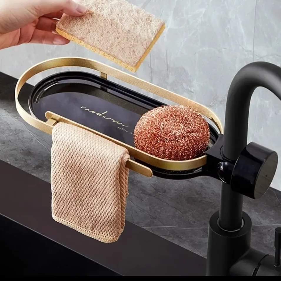 Faucet kitchen shower caddy