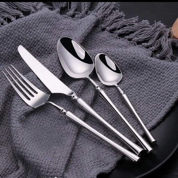24 Piece Stainless Steel Dining Cutlery Set