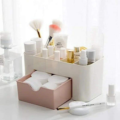 Mini Makeup Organizer Cream with Peach drawer BlackNov