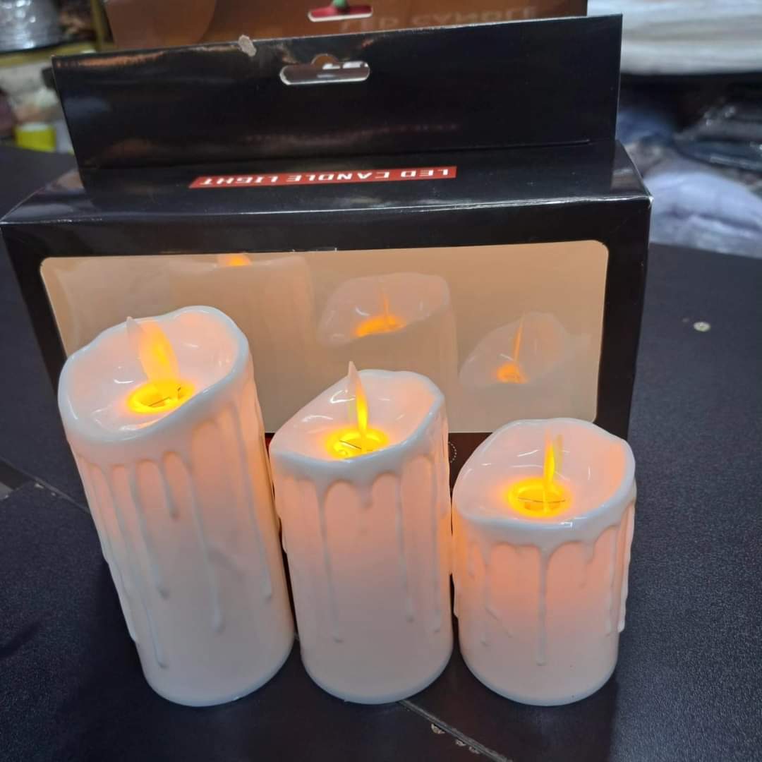 3pc Battery Operated flameless candles