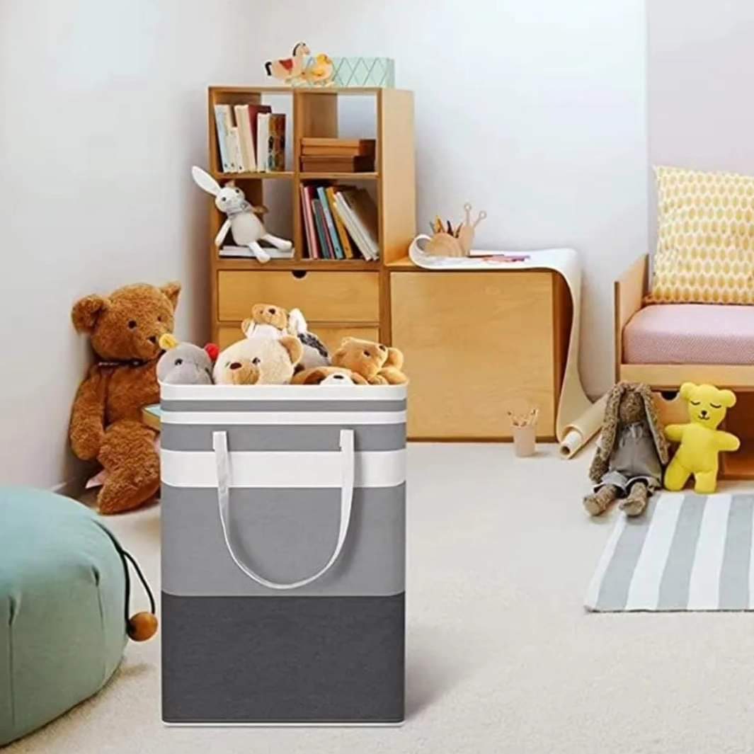 Collapsible large capacity laundry basket