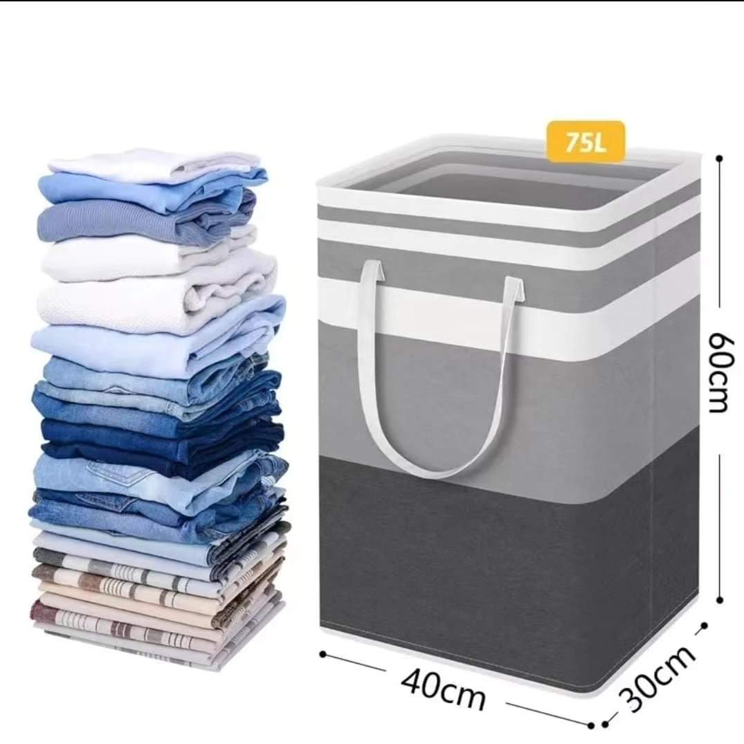 Collapsible large capacity laundry basket