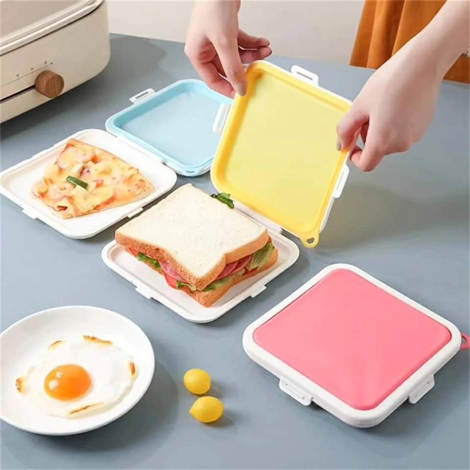 Portable sandwich toast carrier box