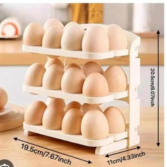 Foldable 3 layer egg tray