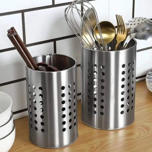 Stainless steel cutlery holder