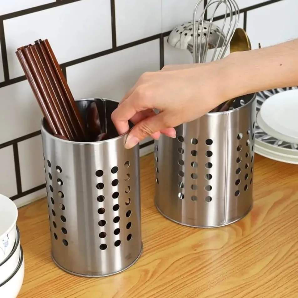 Stainless steel cutlery holder